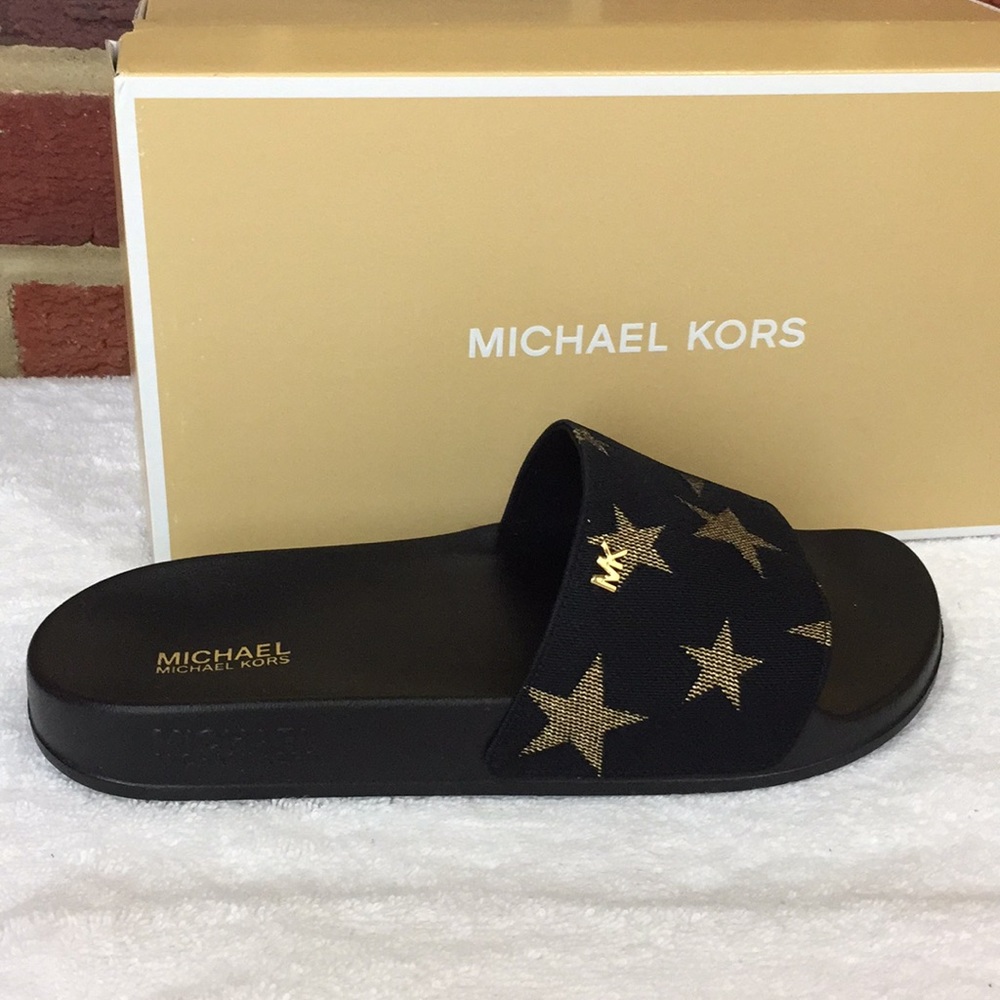 De-listing 6/9! Michael Kors Sia Star Slides NIB